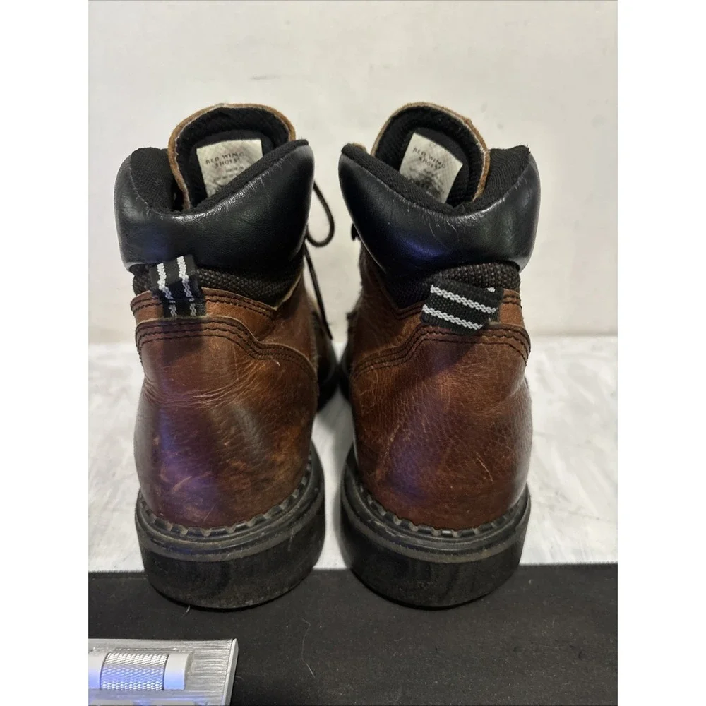 Red Wing Men's DynaForce 6 Inch Waterproof Boots Size 9.5 Brown Leather SteelToe